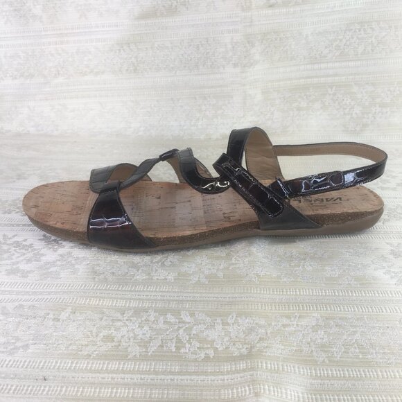 Vaneli Sport brown embossed velcro sandals Size 11 M - Picture 8 of 8